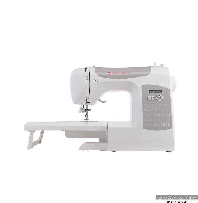 5205C(Grey) จักรกระเป๋าหิ้ว Computer 80 ลาย ขาว