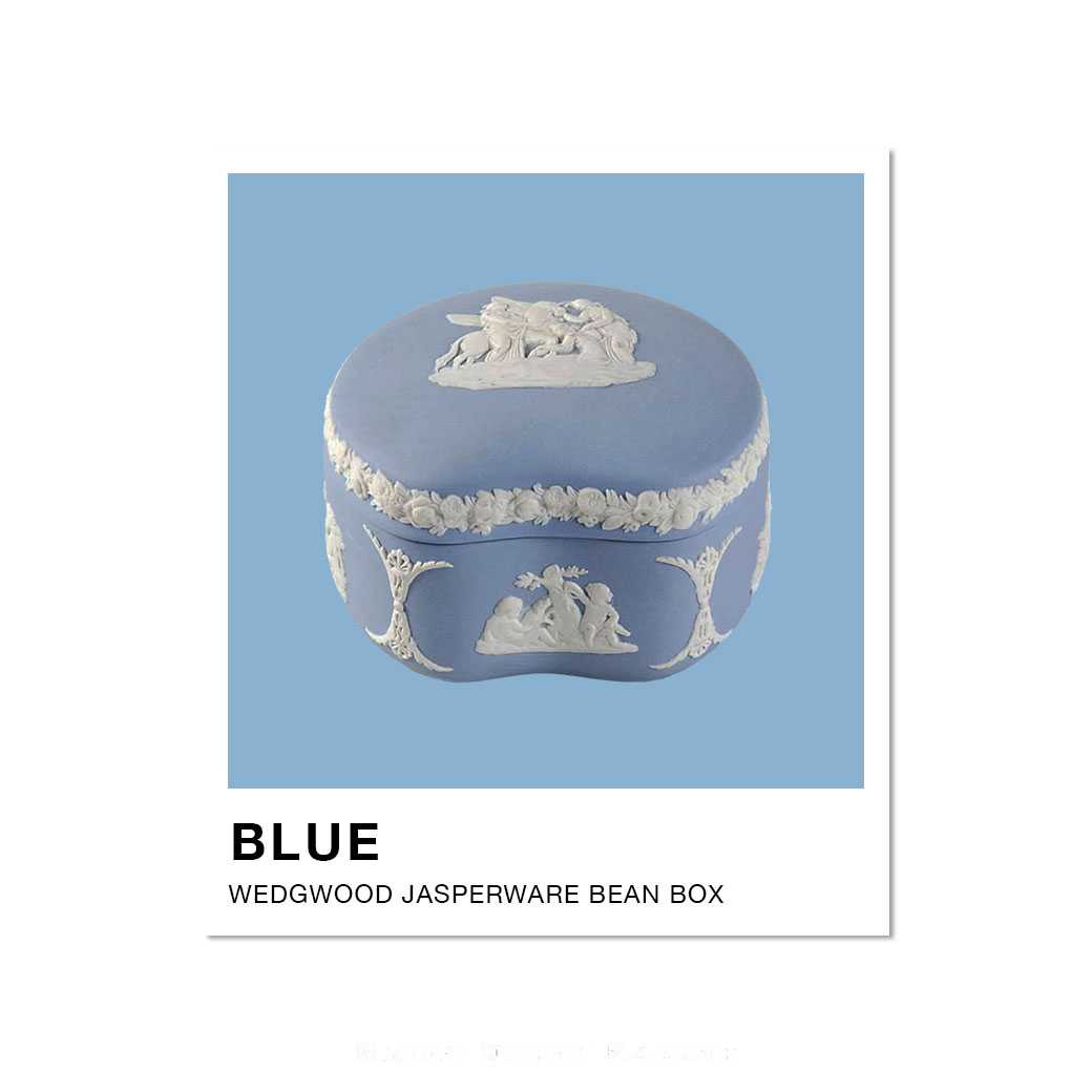 ตลับรูปถั่ว Wedgwood Jasperware Bean Box