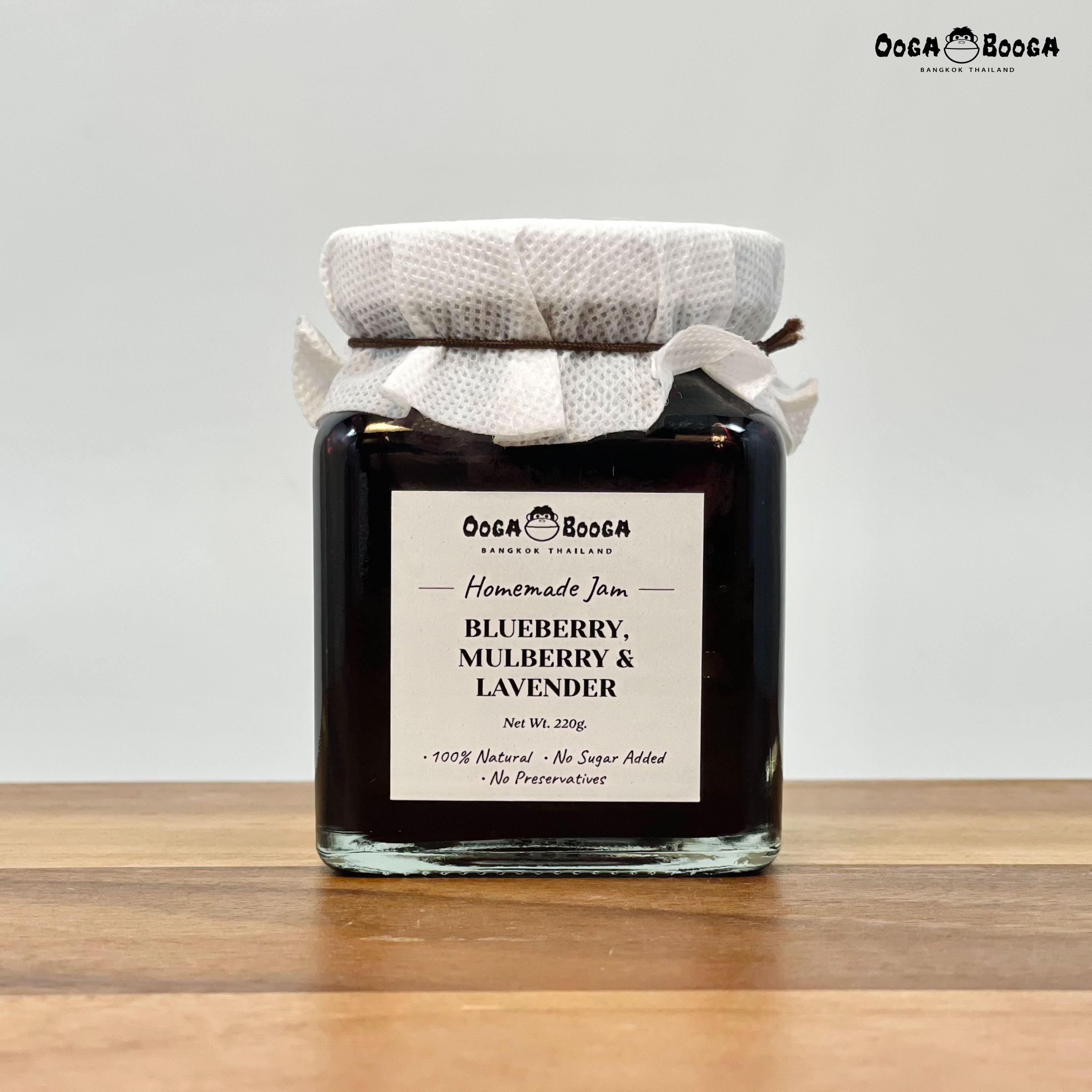 แยมผลไม้ รส Blueberry & Mulberry & Lavender Jam สูตรเพื่อสุขภาพ ไม่เติมน้ำตาล