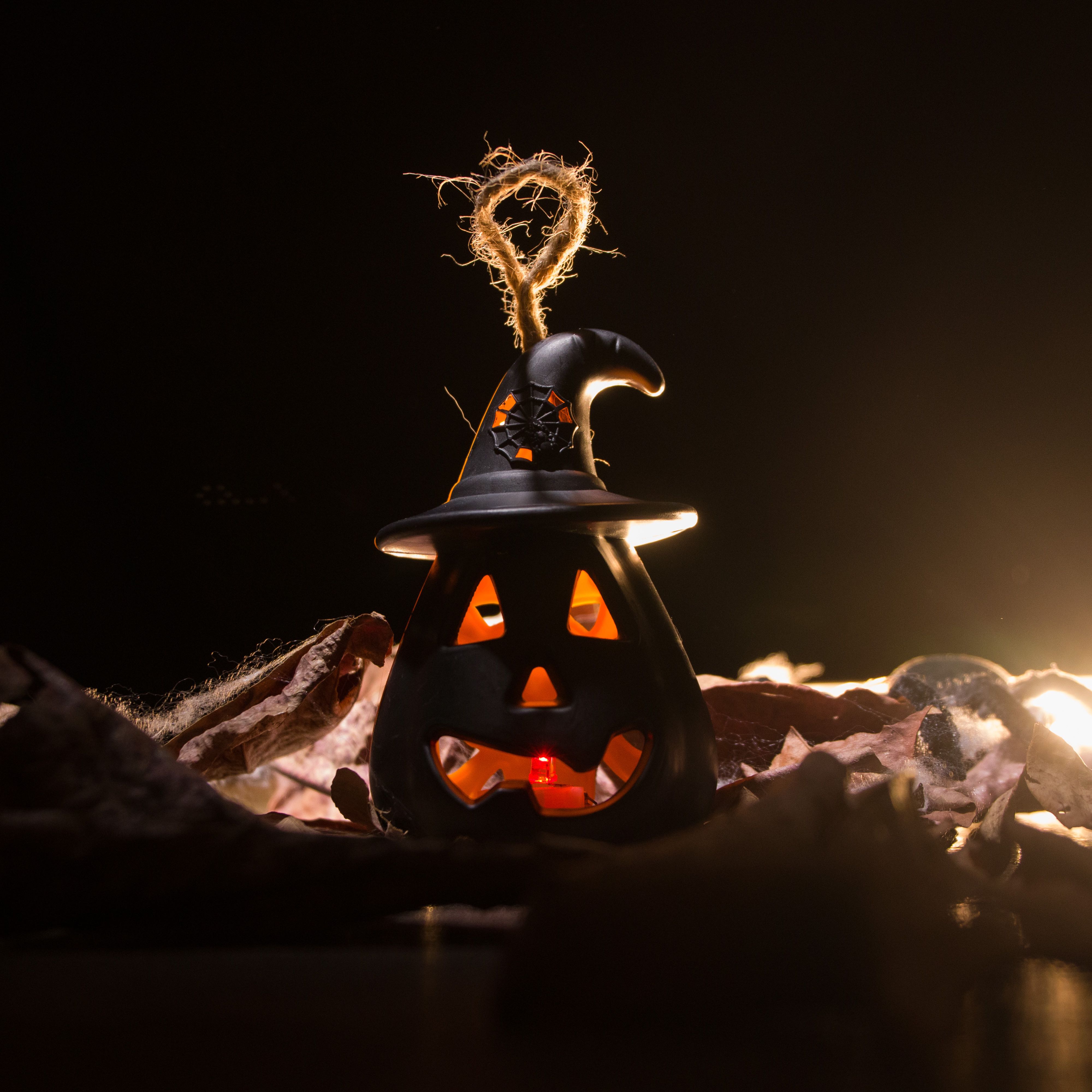 Hlw’22🎃 ตะเกียงฟักทองเปลี่ยนสีได้ พร้อมถ่าน