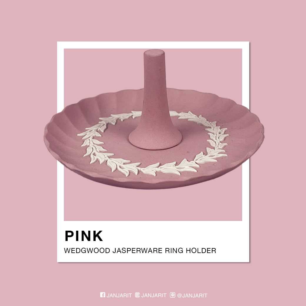 ที่วางแหวน Wedgwood Pink Jasperware Ring Holder