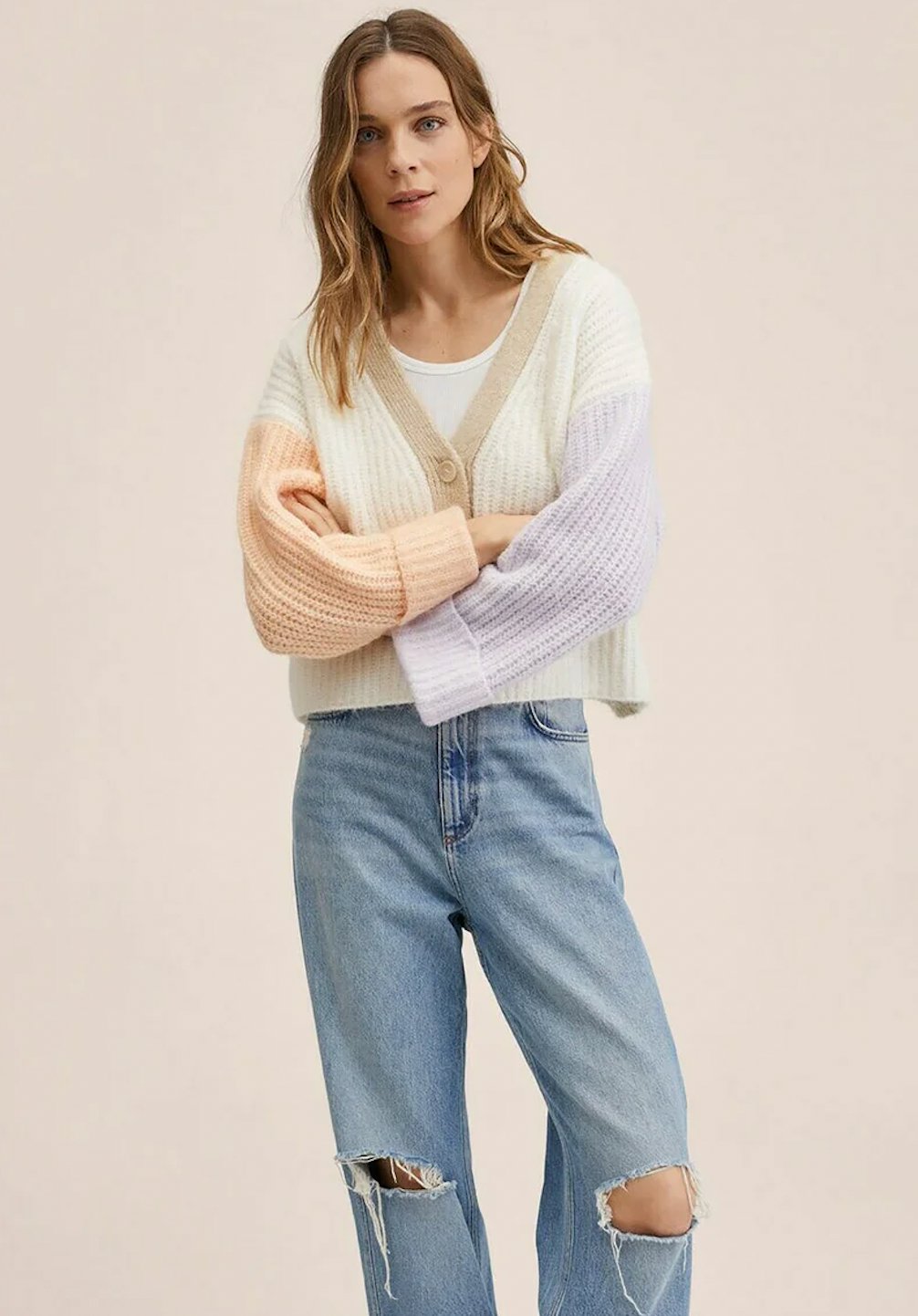 (พร้อมส่ง) Mango chaco cardigan size S