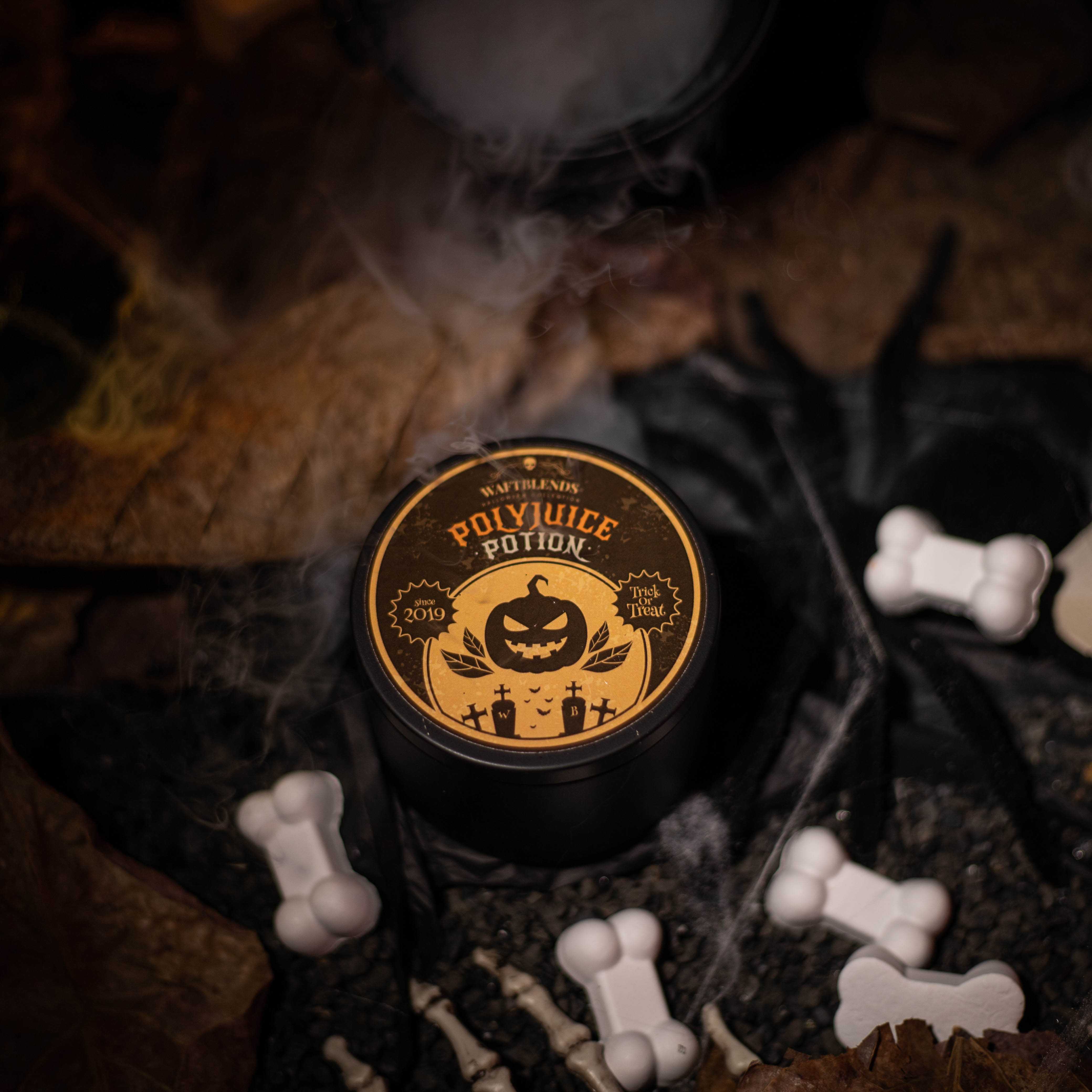 Hlw’22🎃 เทียนหอม 170G กระปุกอลูมิเนียมดำ matte กลิ่น Polyjuice Potion