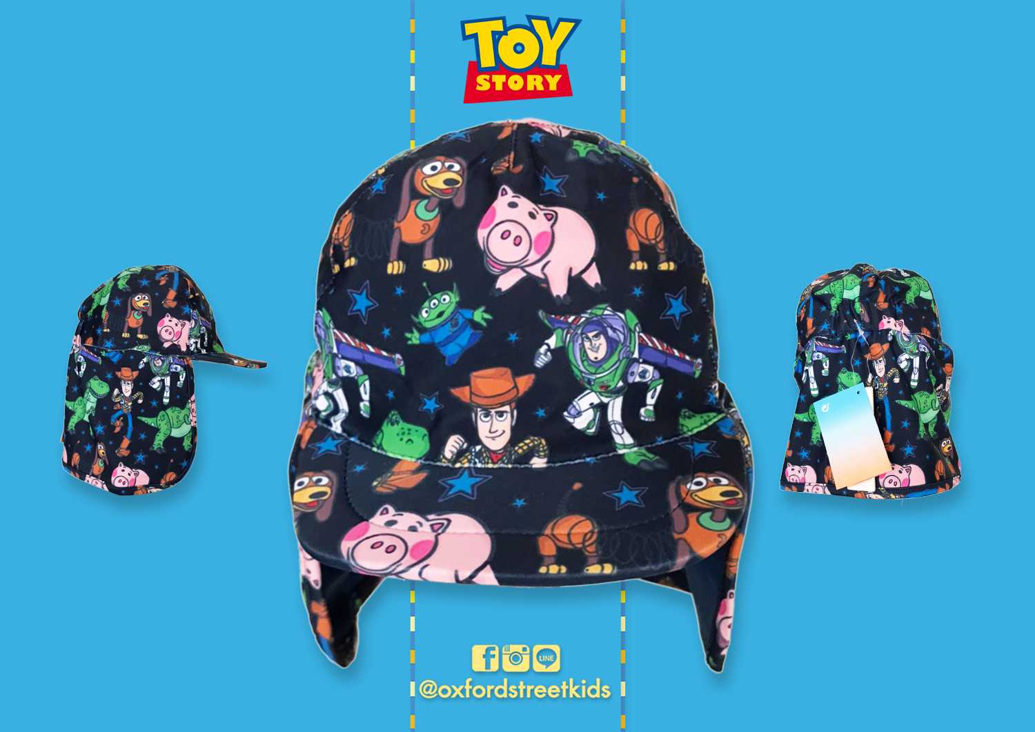 𝐒𝐀𝐋𝐄❗️[3-4Y] Toy Story Legionnaire Hat UV Protection หมวกว่ายน้ำเด็ก ทอย สตอรี่ ป้องกันแสงแดด