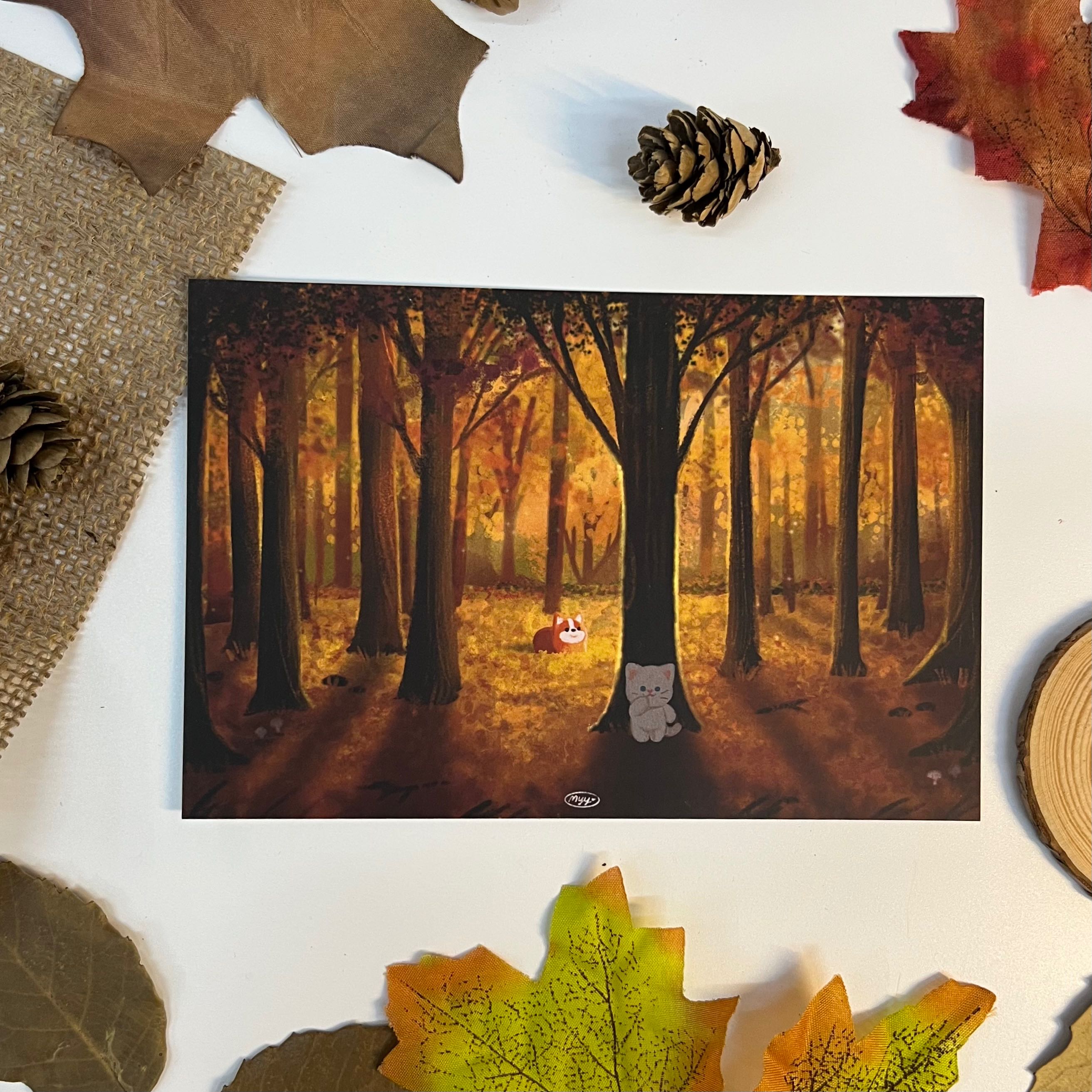 postcard 4x6 inch hide n seek 