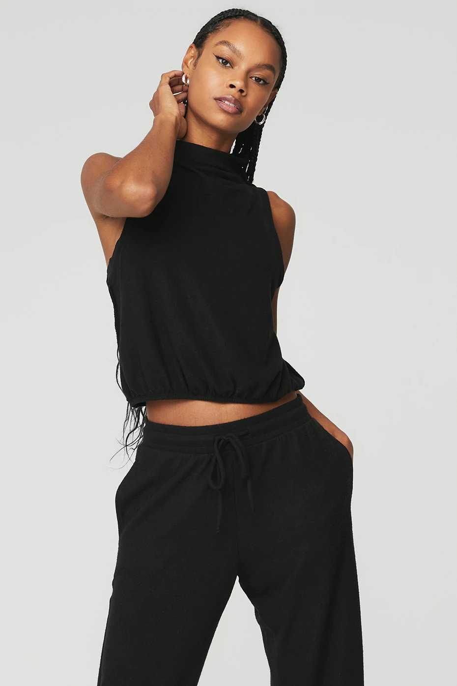 ALO Alolux Soho Mock Neck Tank
