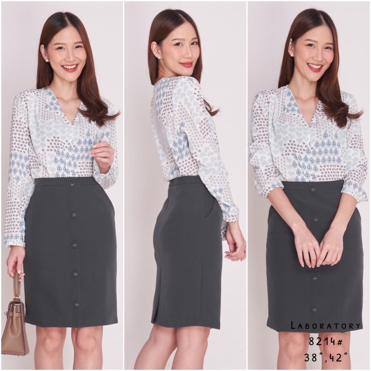 เสื้อ#8214ผ้าลาย