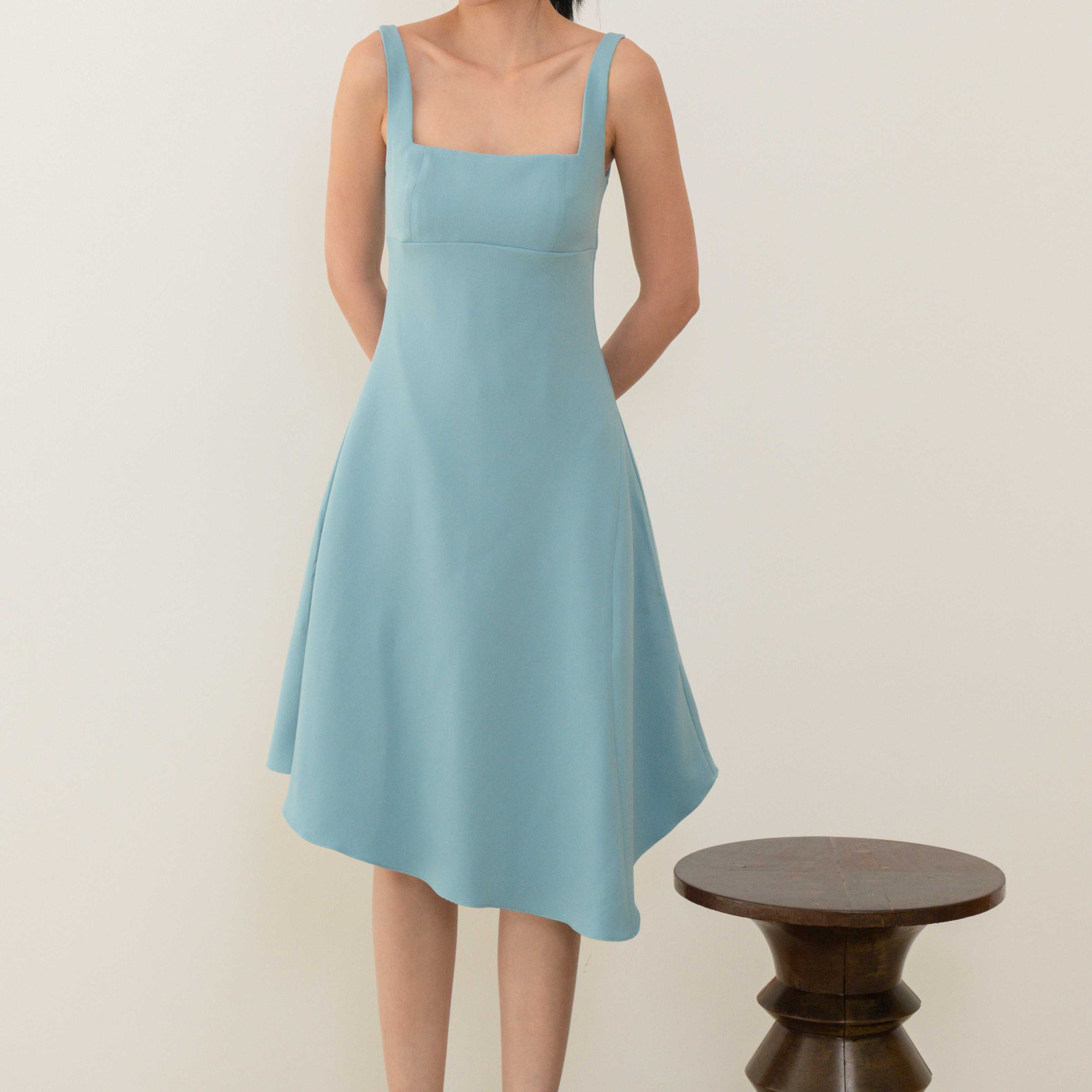 Lady Bridesmaid Dress - Blue
