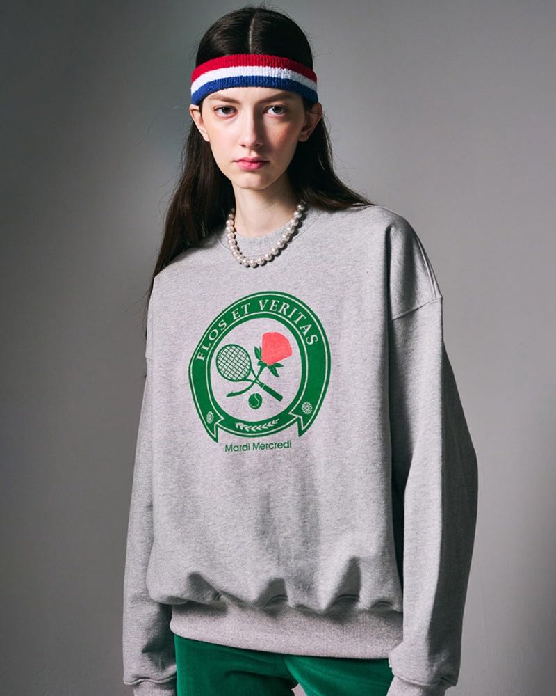 Mardi tennis sweatshirt 4 สี (Pre order 7-20 วัน)