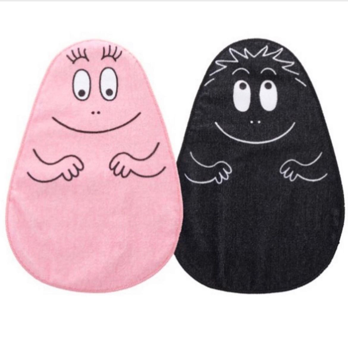 🇯🇵Japan Barbapapa Handkerchief  Ｗ17 x Ｈ25ｃｍ  ผ้าเช็ดหน้า แบบผ้าขนหนู เป็นทรงตัว Barbapapa