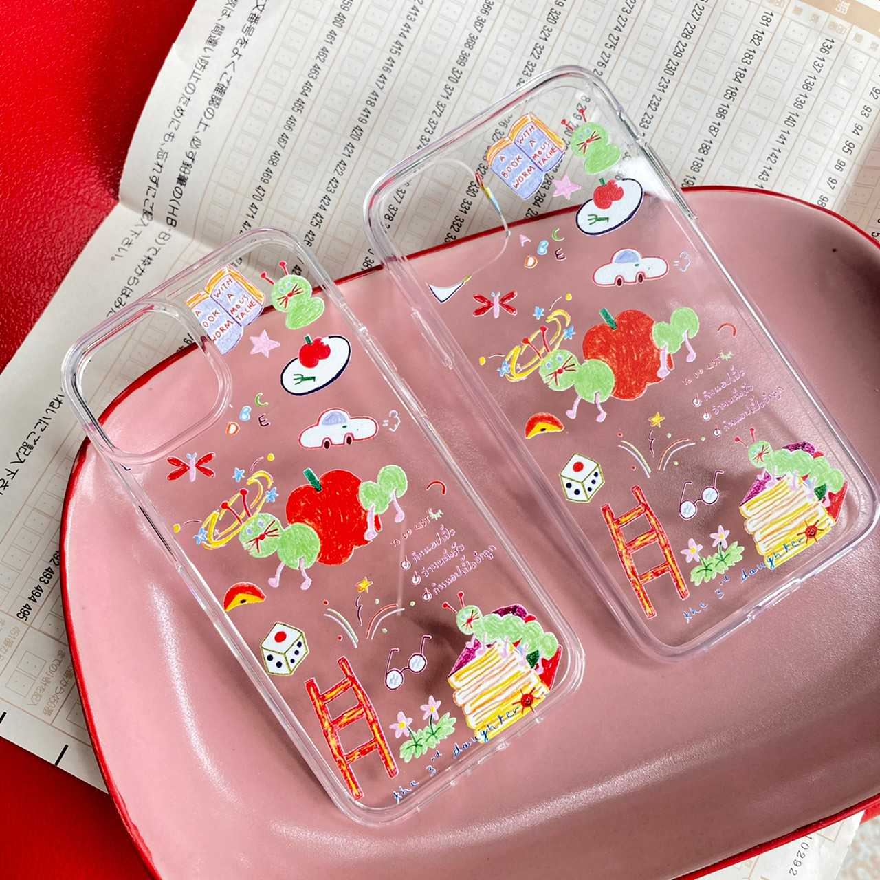Phone case  A bookworm with a moustache Collection