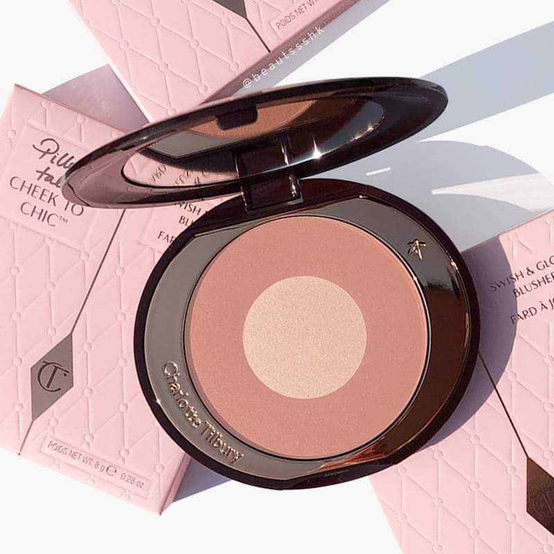 Charlotte Tilbury Cheek To Chic Swish & Glow Blusher 8g #PILLOW TALK ORIGINAL      