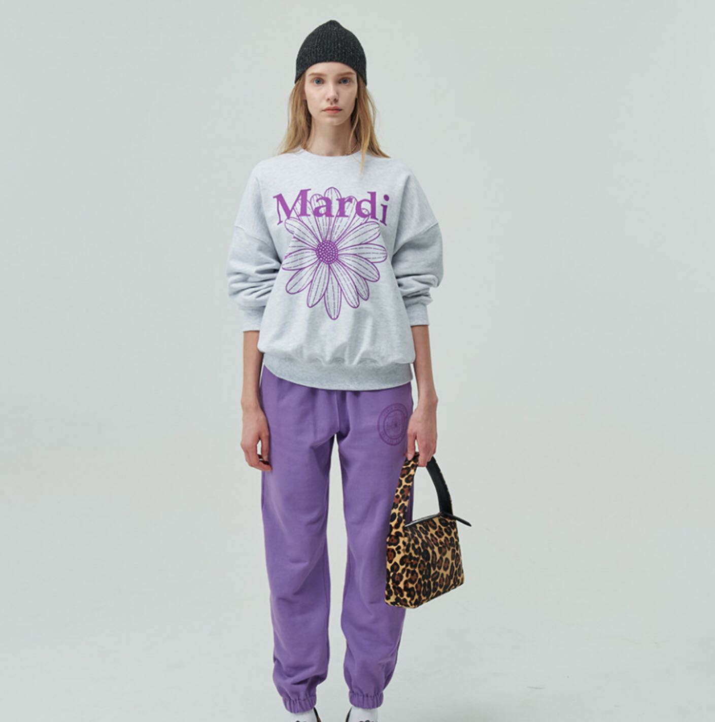 [PRE-ORDER] SWEATSHIRT FLOWERMARDI_HEATHER PURPLE