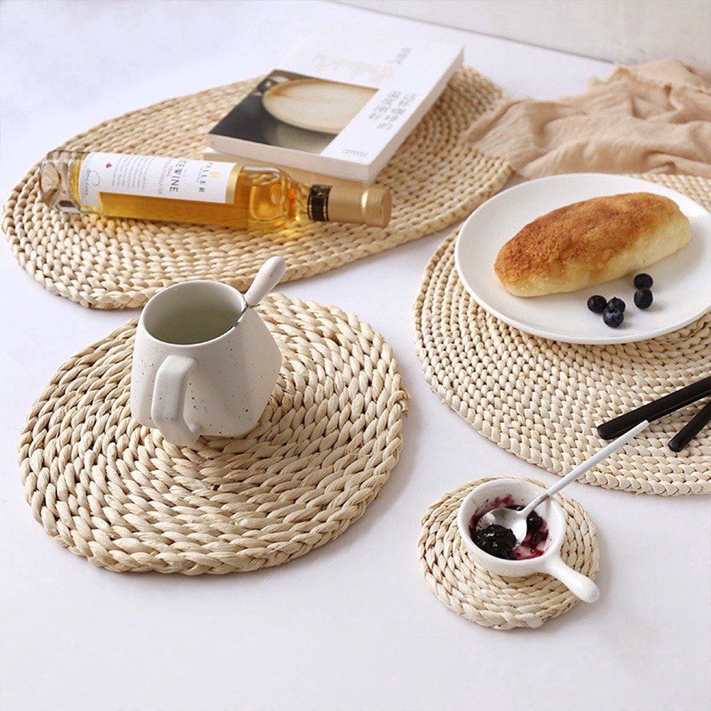 🌟Ｍｉｎｉｍａｌ Ｐｌａｃｅｍａｔ🌟 แผ่นรองจานกลมๆ