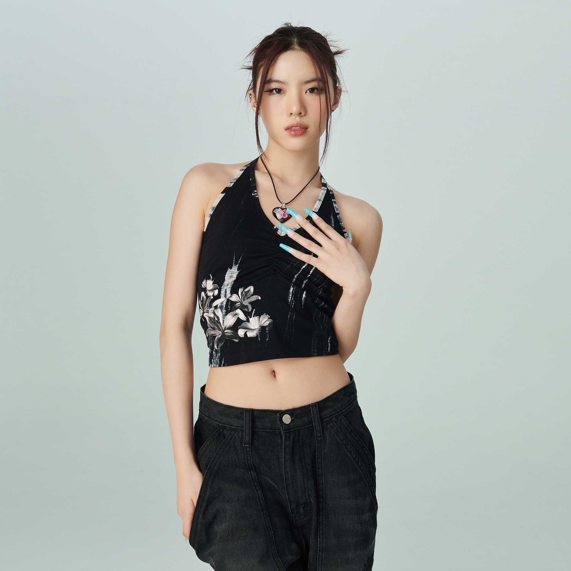 FLORA TOP_BLACK