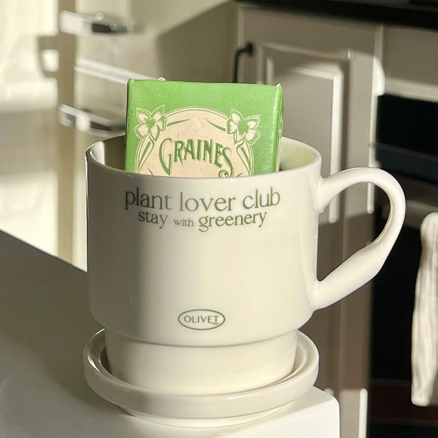plant lover club mug (with lid)