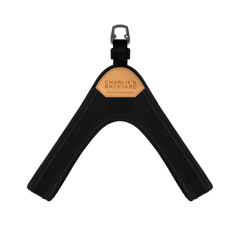 Charlie's Backyard BUCKLE-UP EASY HARNESS-BLACK