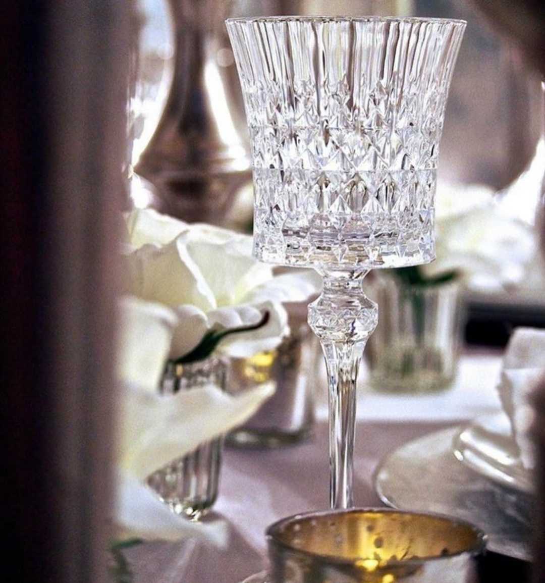 แก้วไวน์ คริสตัล ชนาด 190 ml. (Wine Goblet) Lady Diamond Collection