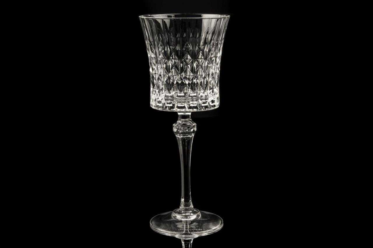 แก้วไวน์ คริสตัล ขนาด 270 ml. (Wine Goblet) Lady Diamond Collection, Brand CRISTAL D'ARQUES
