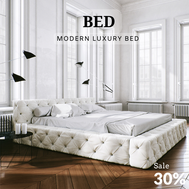 BED - Modern Luxury Bed 