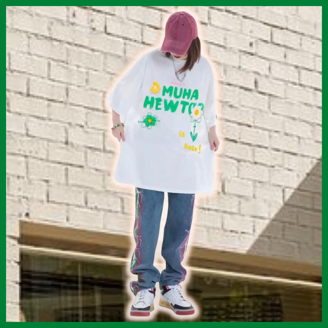 EMBROIDERY FLOWER TEE