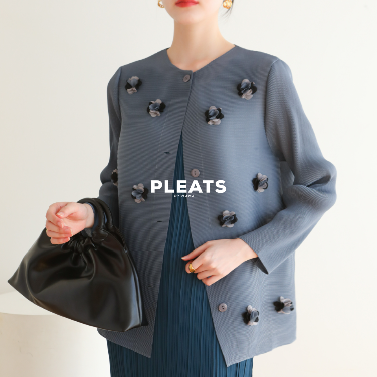 BLOSSOM PLEATS Cardigan -CD008
