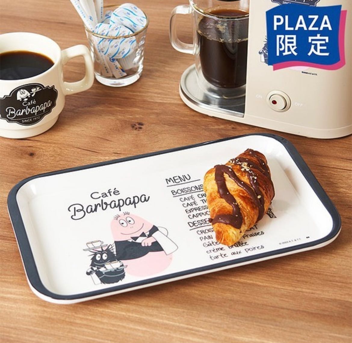 🇯🇵 Japan Barbapapa  Cafe BARBAPAPA  25.6×15.5 cm  ถาดน่ารัก พร้อมเป็น Cafe ที่บ้านให้คุณ