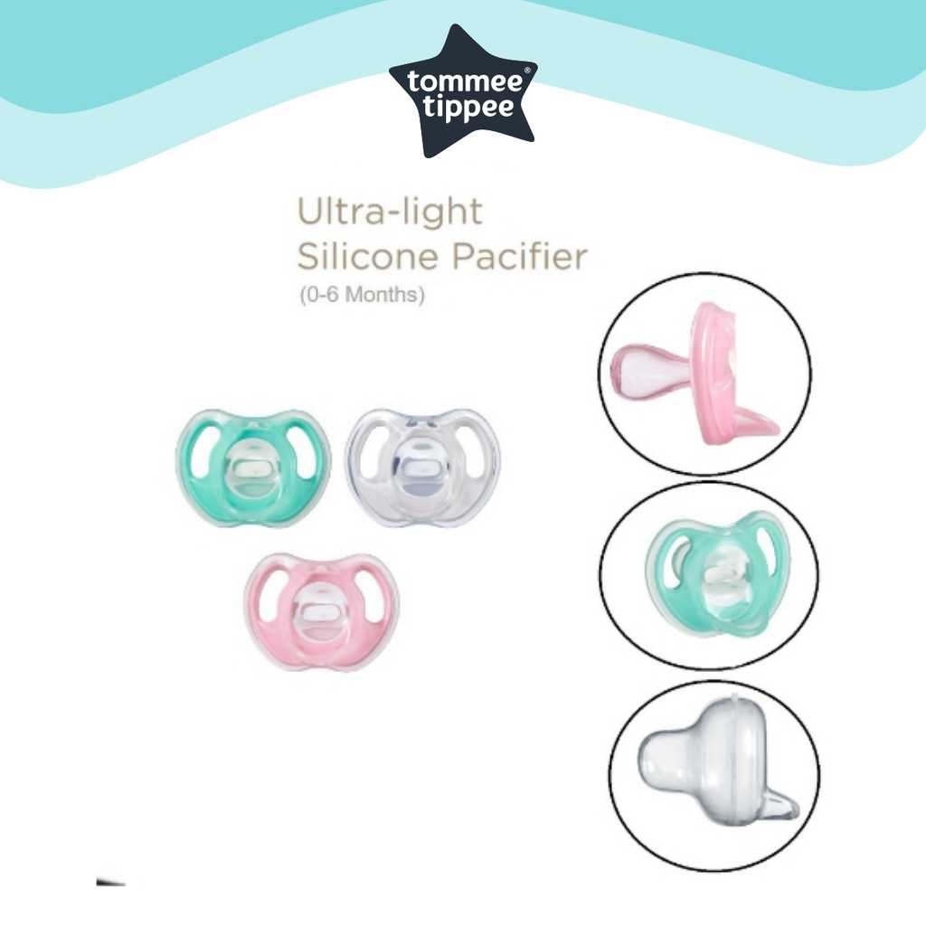   Tommee Tippee Ultra-light Silicone Soother (0-6 months)