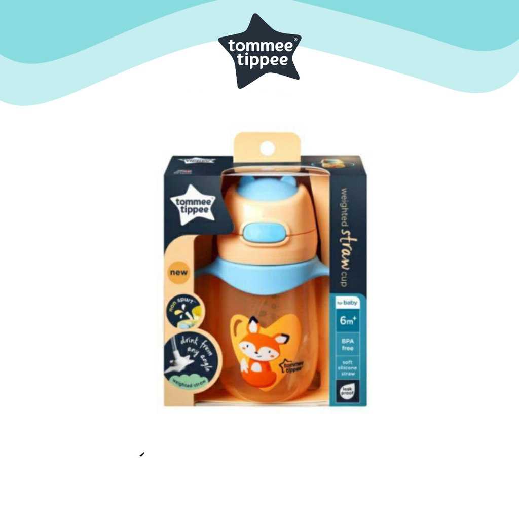 TommeeTippee Weighted straw / Handle Cup fox 