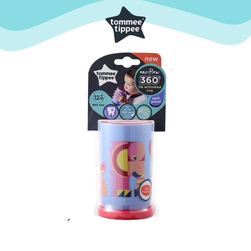 Tommee Tippee - 360° Deco Tumbler Cup 250ML (12M+) Teal puleper