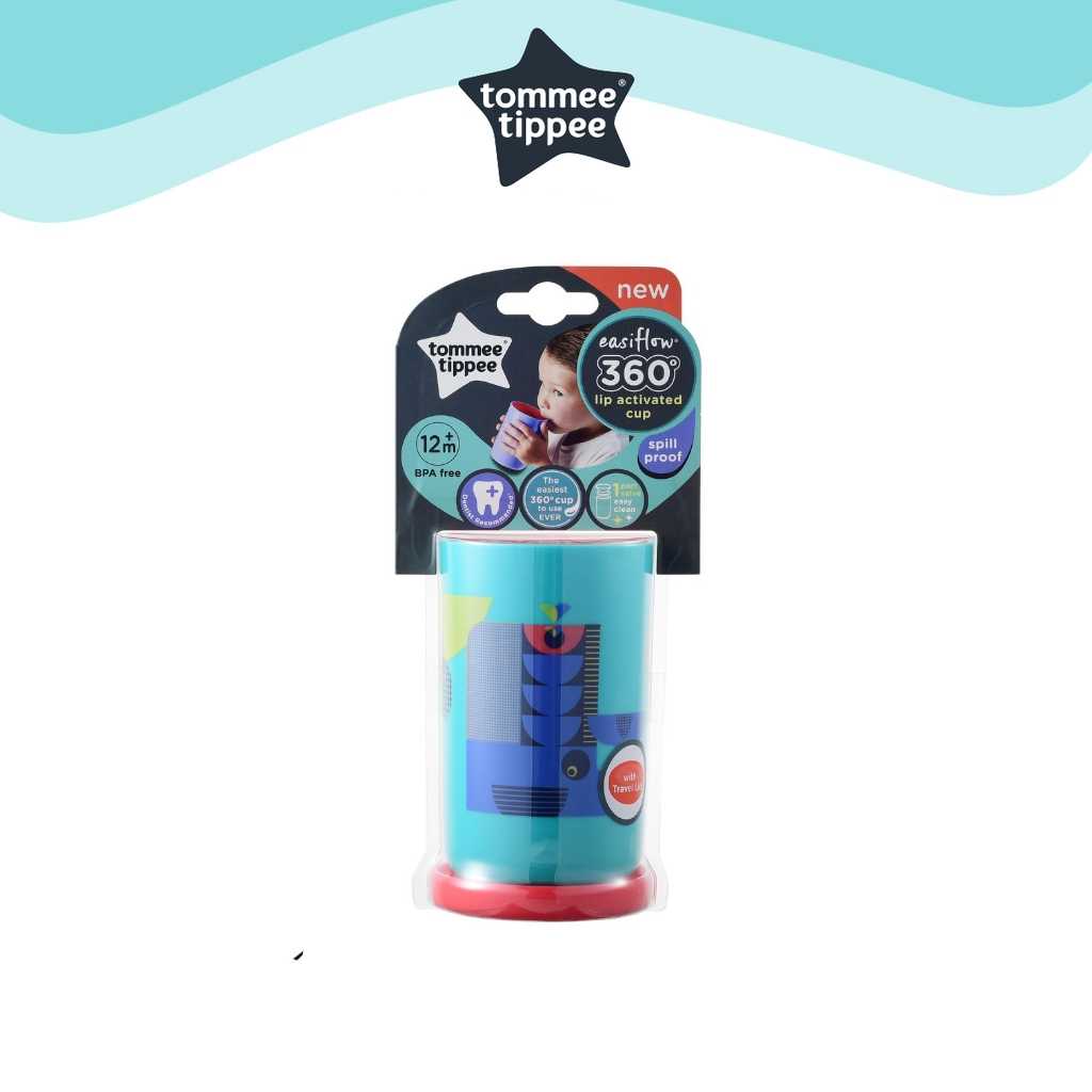 Tommee Tippee - 360° Deco Tumbler Cup 250ML (12M+) Teal green
