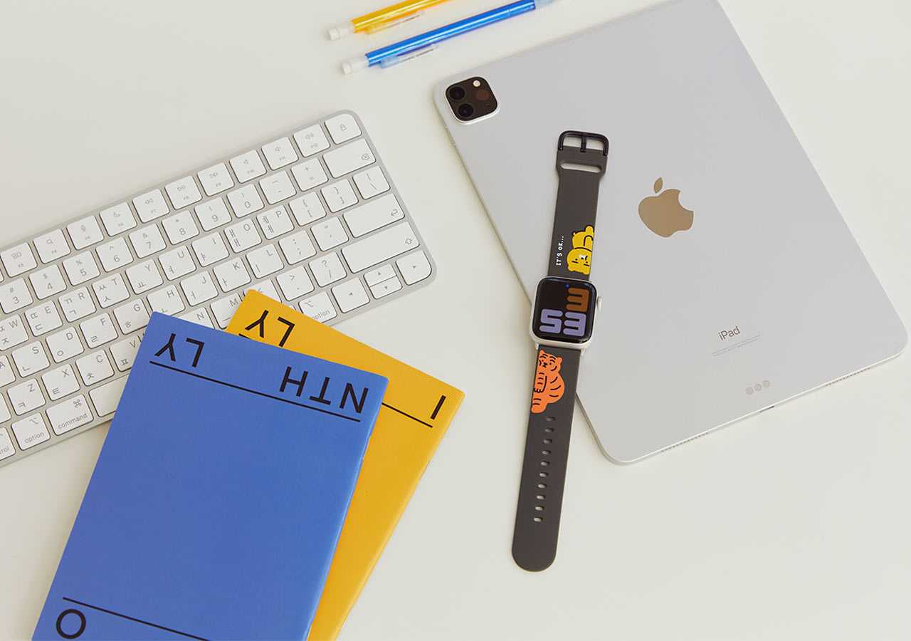 ( พร้อมส่ง )  Muzik tiger x Kakao friends Watch Strap สายนาฬิกา