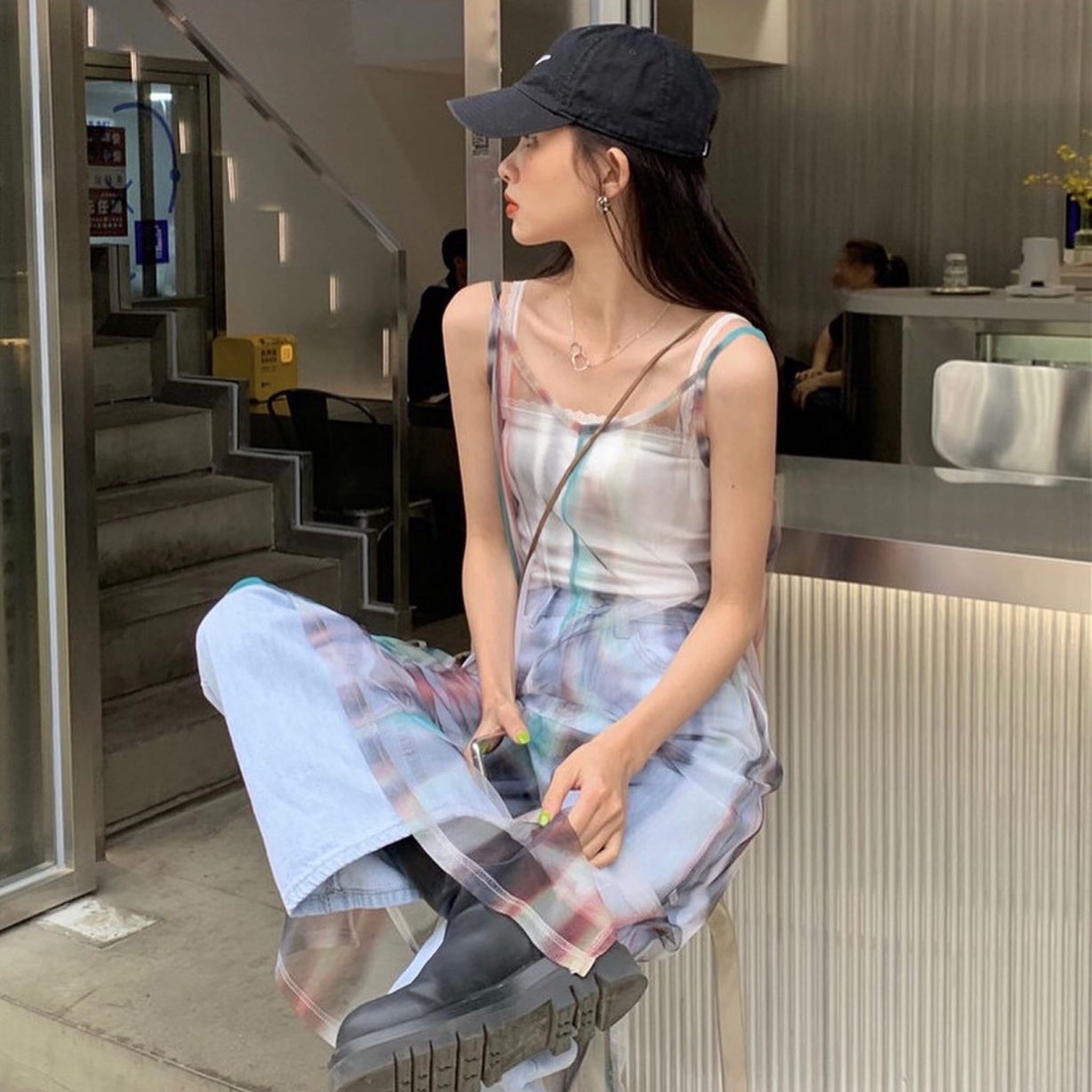 (sold out) Gradient slip dress (J&T)