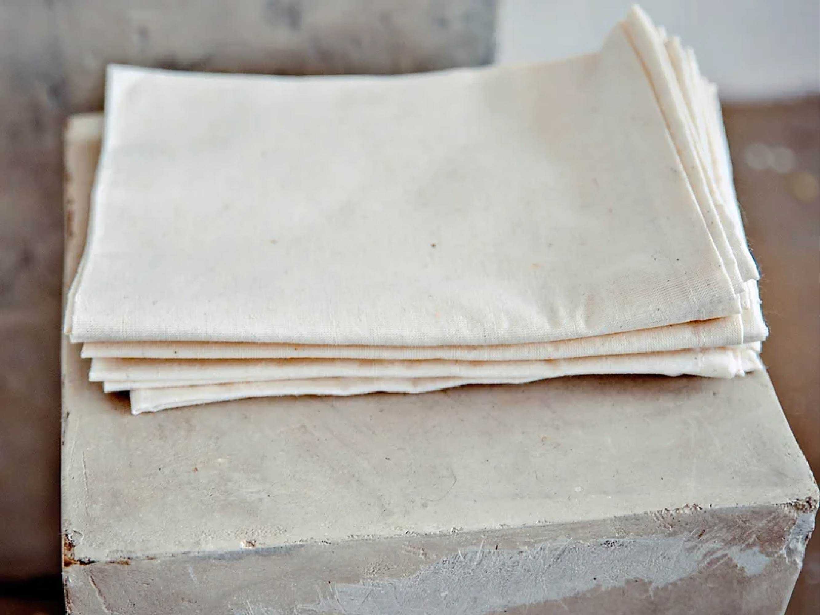 ผ้าเช็ดปาก LARGE NAPKIN SET IN NATURAL COLOR