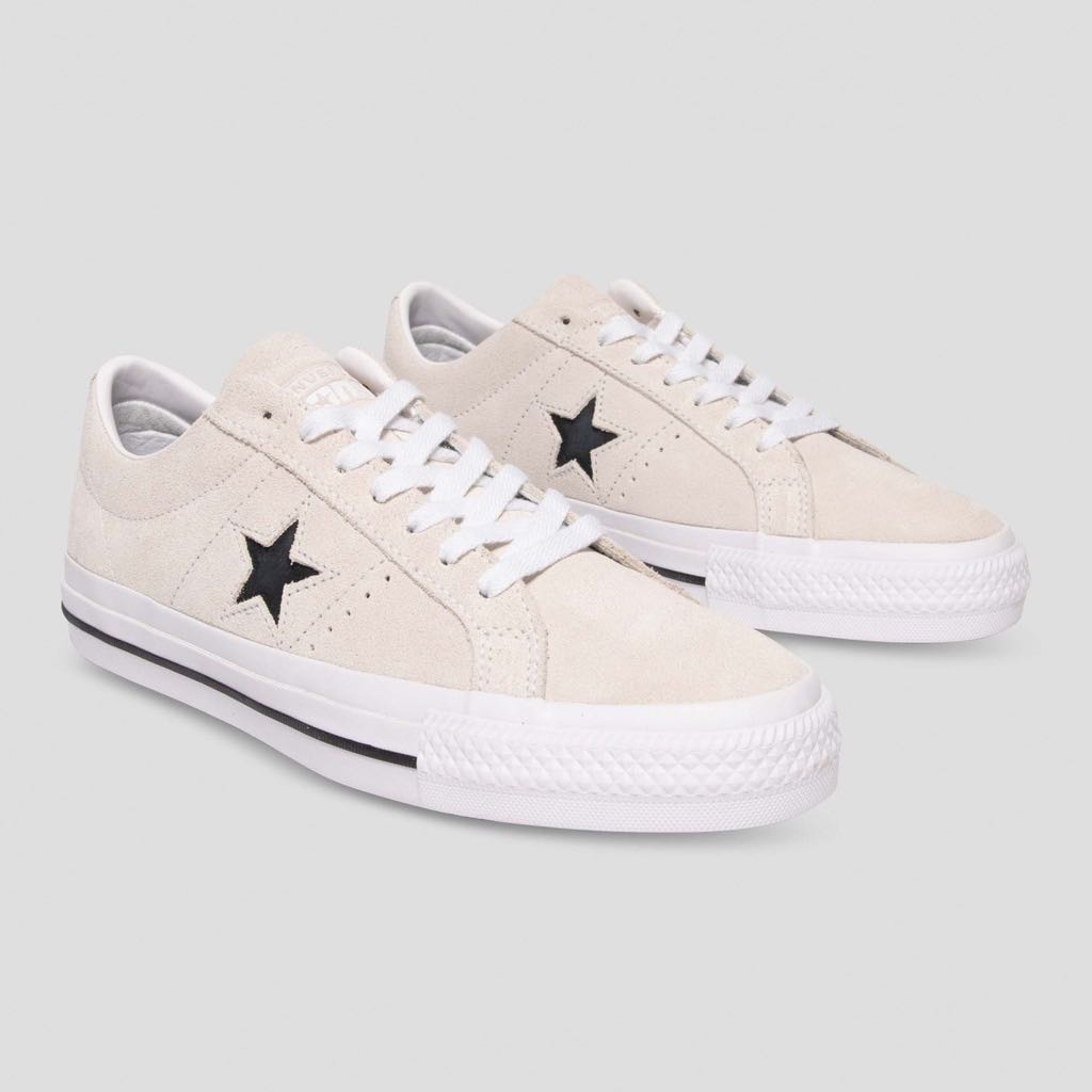 ￼Converse One Star Pro Suede Ox | Cream 