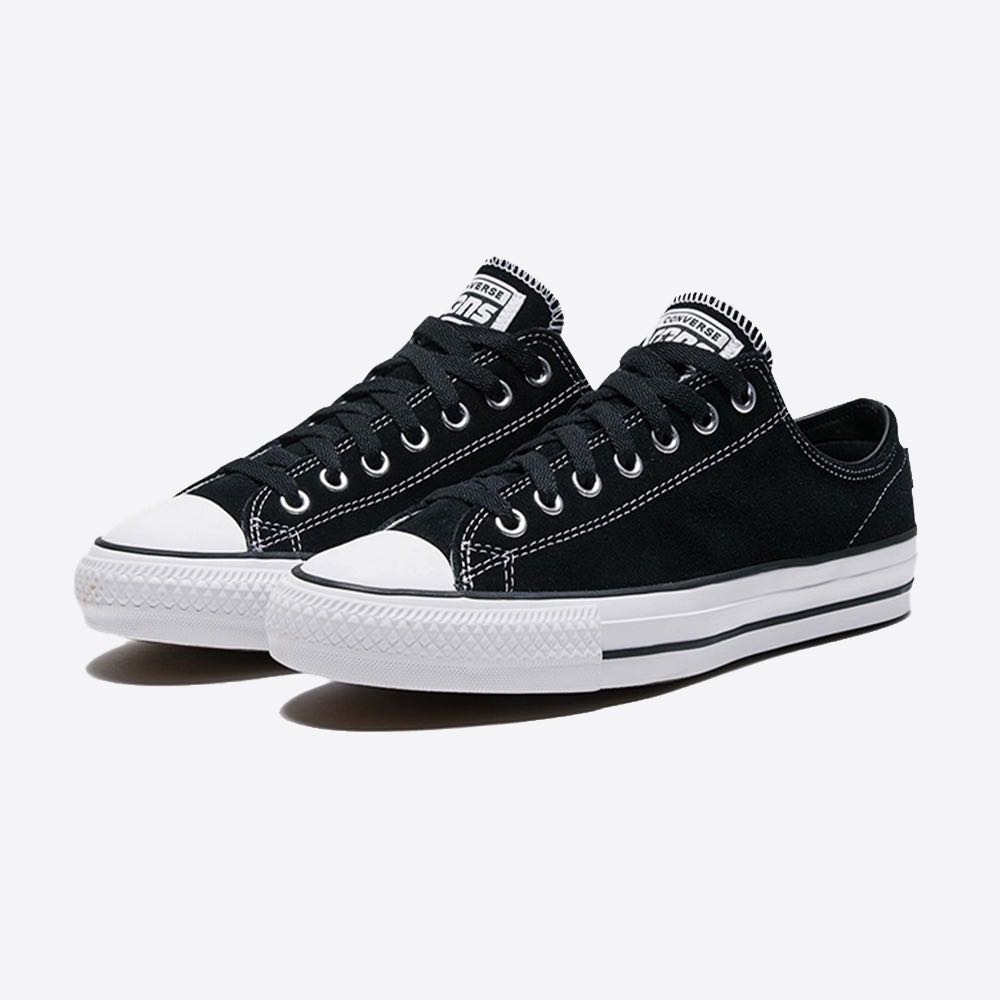 ￼Converse  Chuck Taylor All Star Pro Suede Ox | Black/Black/White 