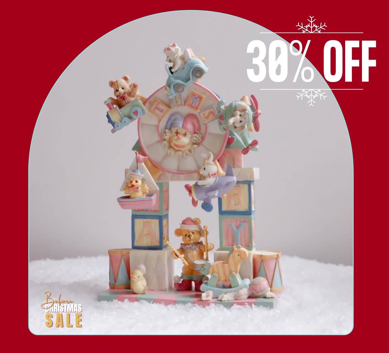 Before Christmas 30% OFF : MUSIC BOX : ชิงช้าน้องหมี