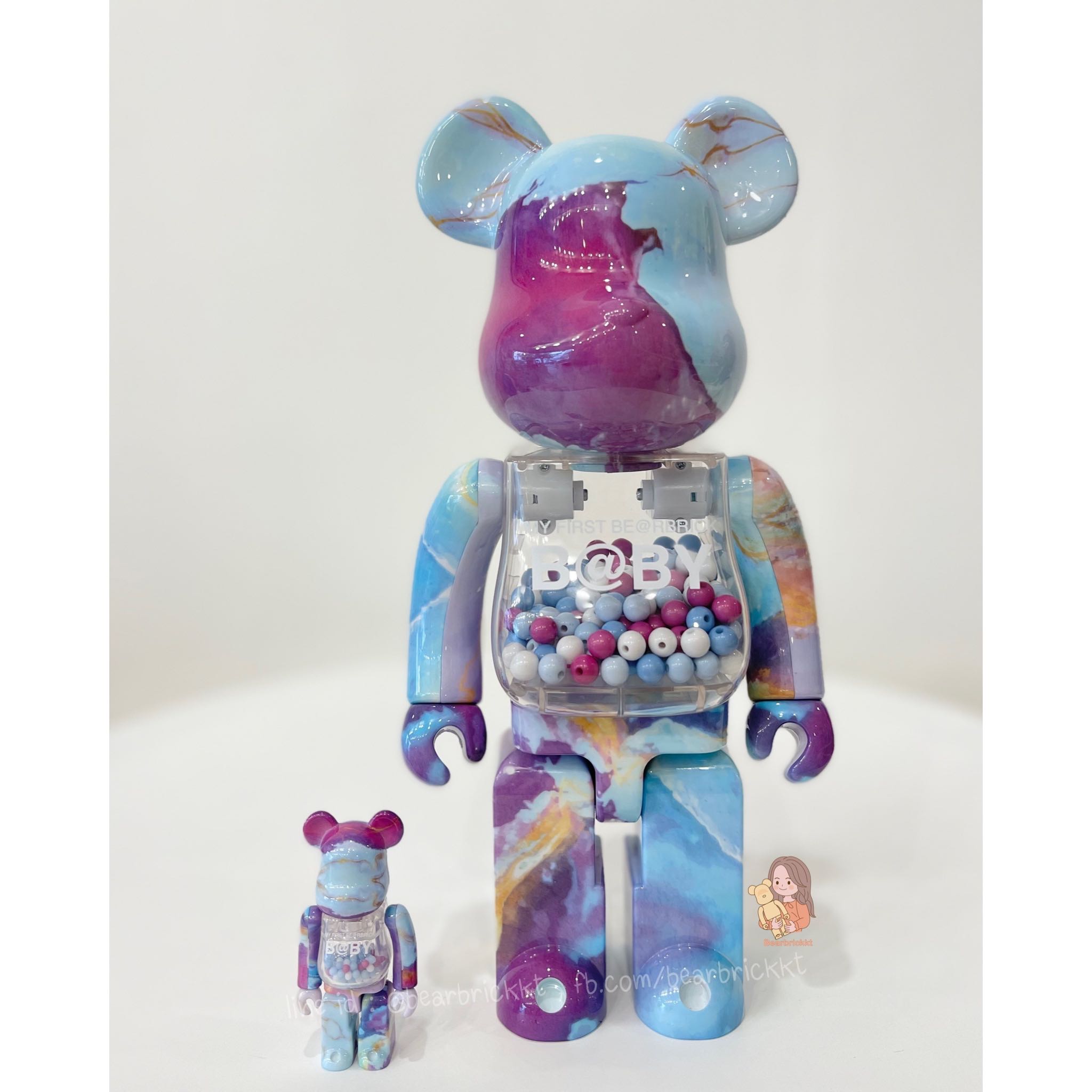 Bearbrick My first baby marble 100%+400%
