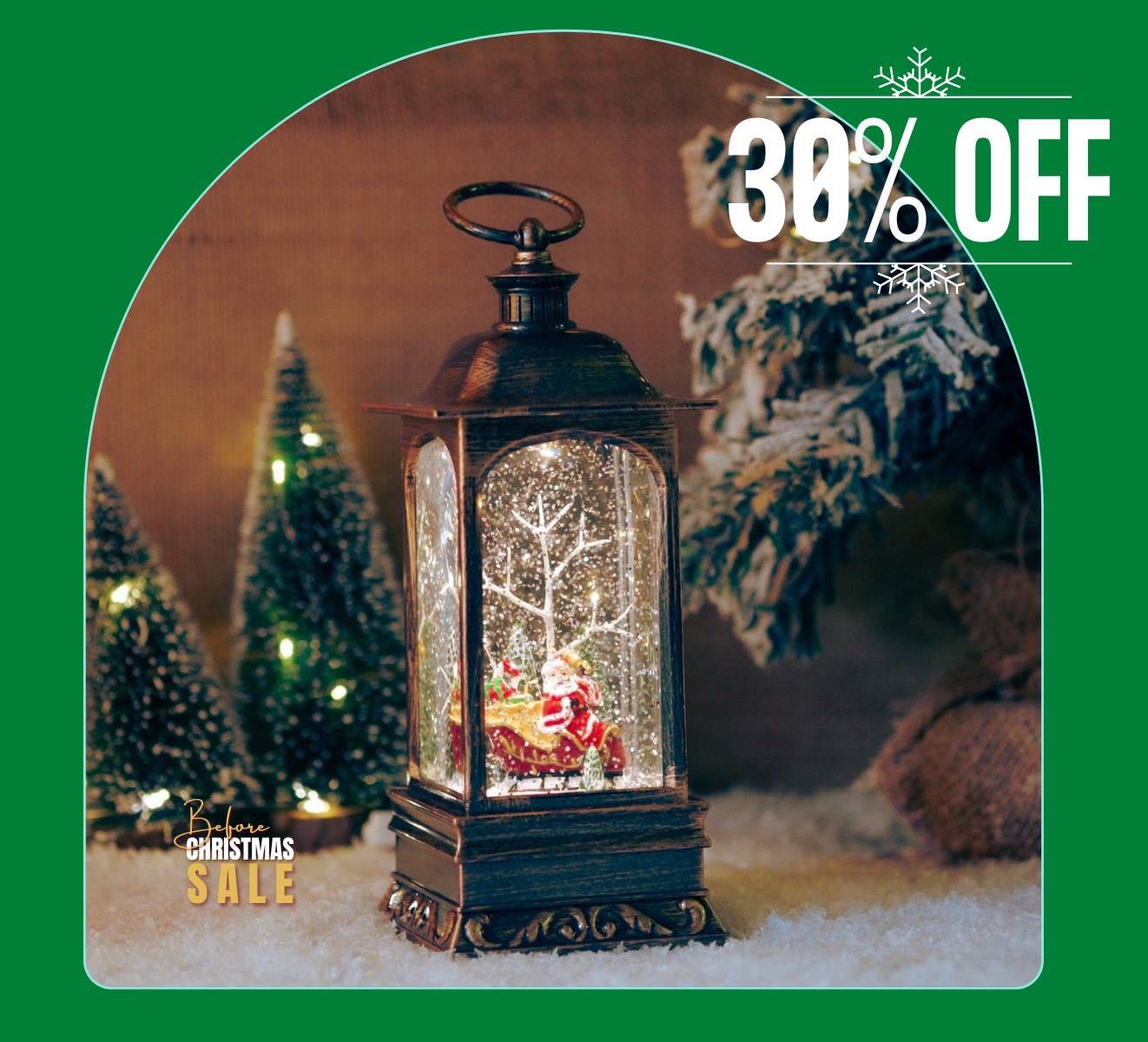 Before Christmas 30% OFF : ตะเกียงซานต้า 