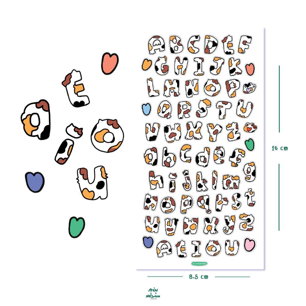 Sticker - ALPHABET CAT