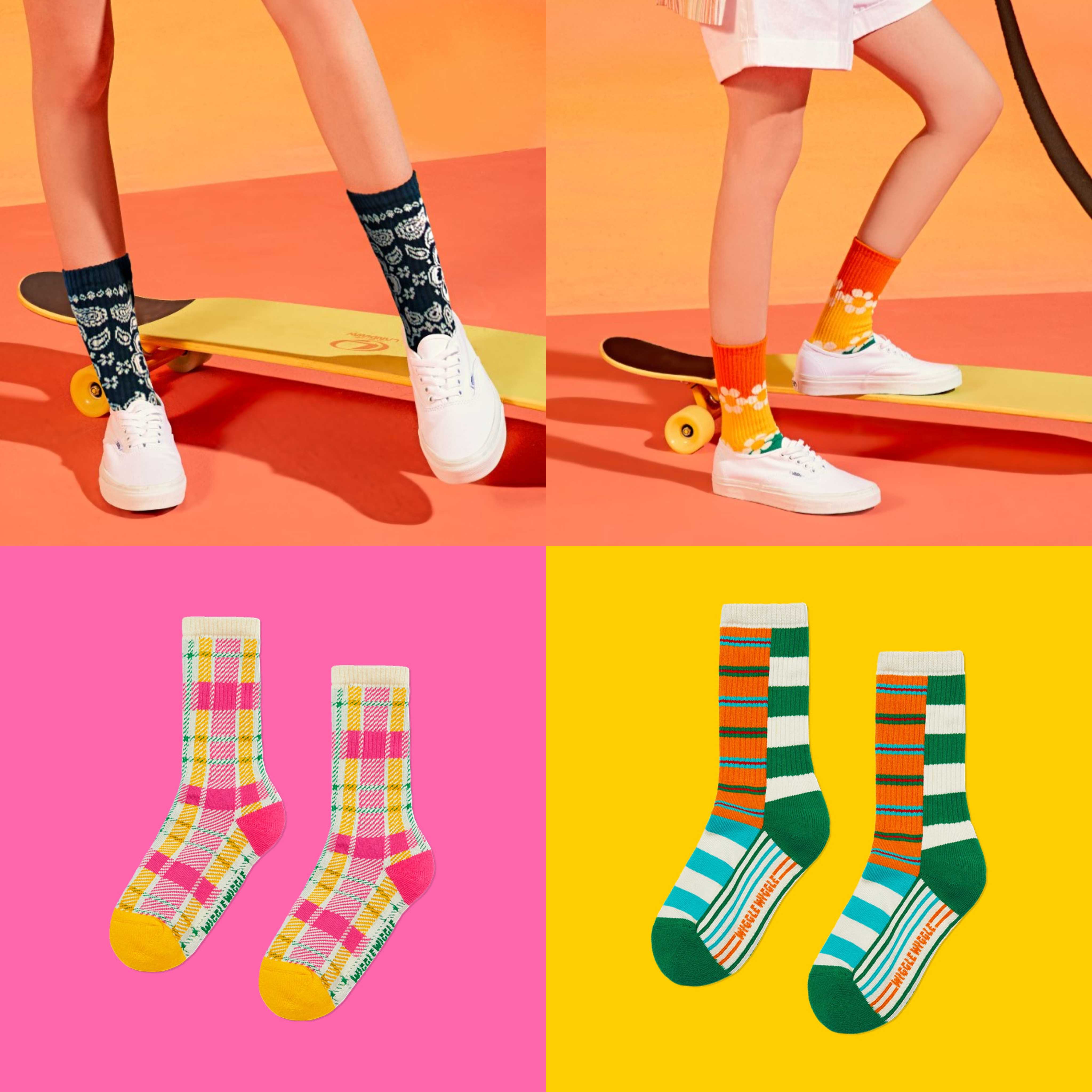 พร้อมส่ง ) Wiggle Wiggle Cushion Socks ถุงเท้า