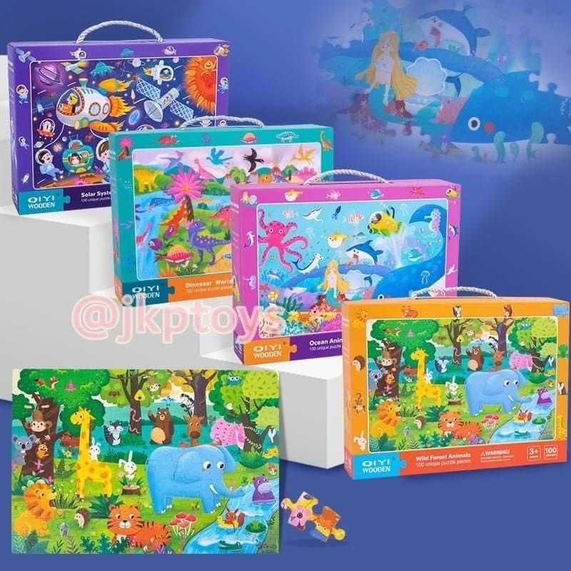 🌈Todds & Kids Toys ของเล่นเสริมพัฒนการ จิ๊กซอว์ 100 ชิิ้น ขนาดใหญ่ 70x48 ซม จิ๊กซอว์สำหรับเด็ก