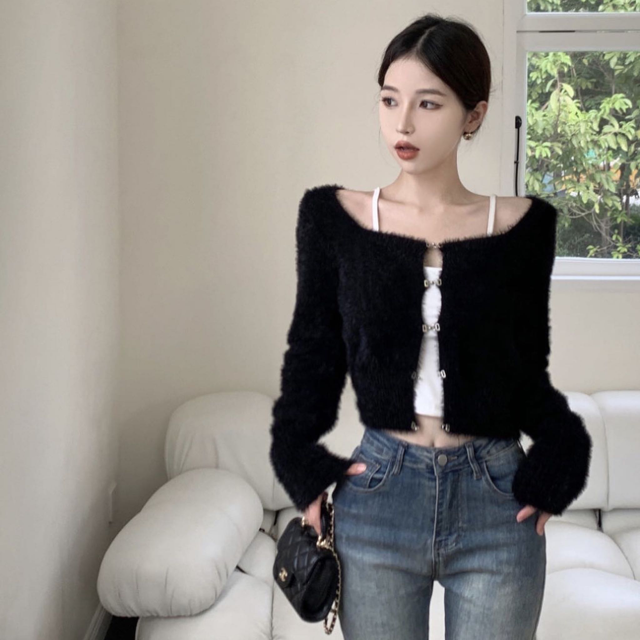 Fuse fur cardigan (J&T)
