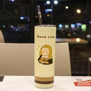 แก้วเก็บความเย็นลายโมนาลิซ่า 650 ML