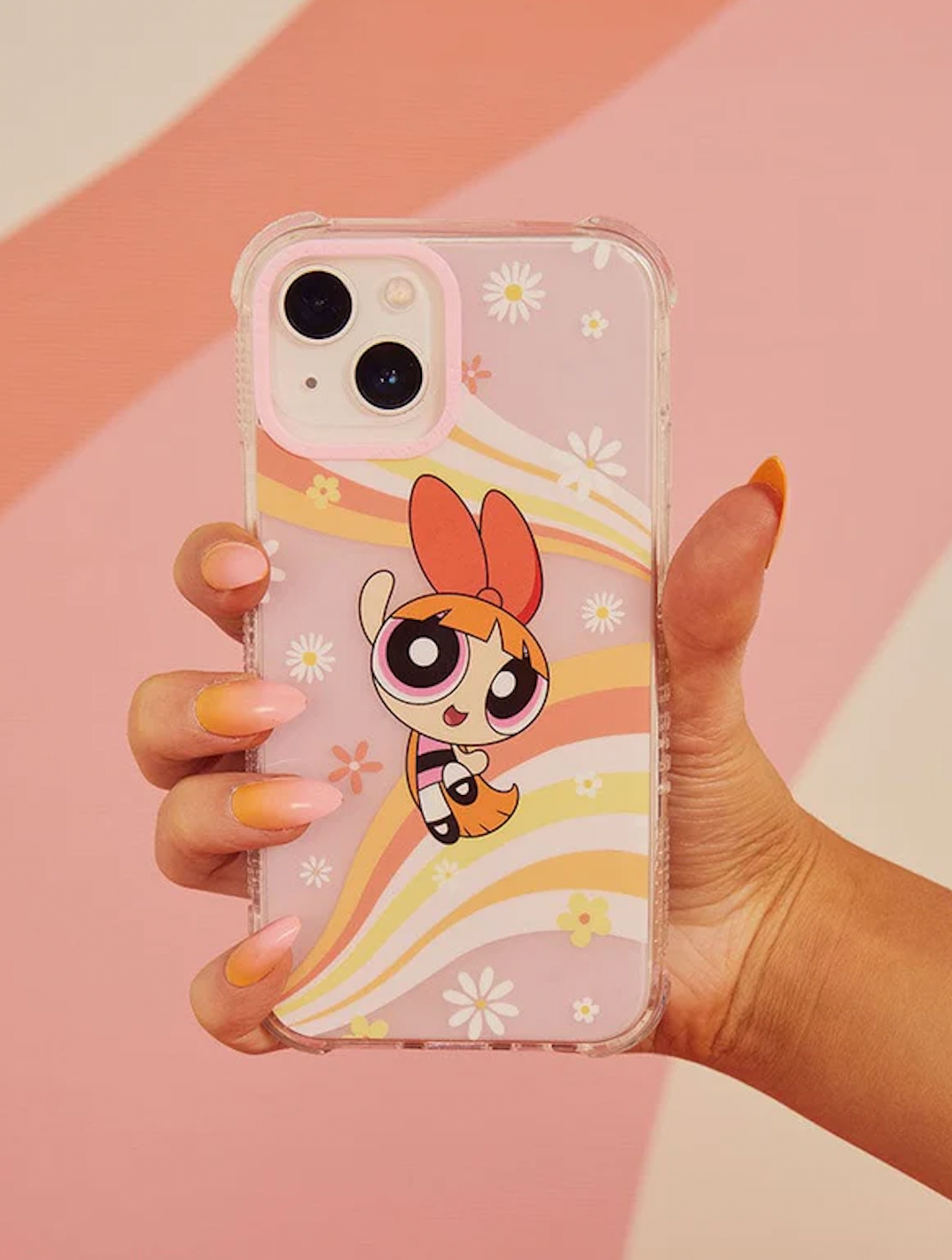 (พร้อมส่ง) Powerpuff Girls x Skinnydip Blossom Pink Base Shock iPhone Case