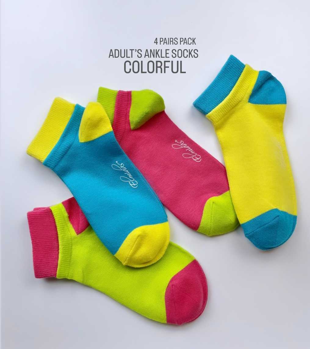 Colorful  - Adult's socks - 4 pairs pack