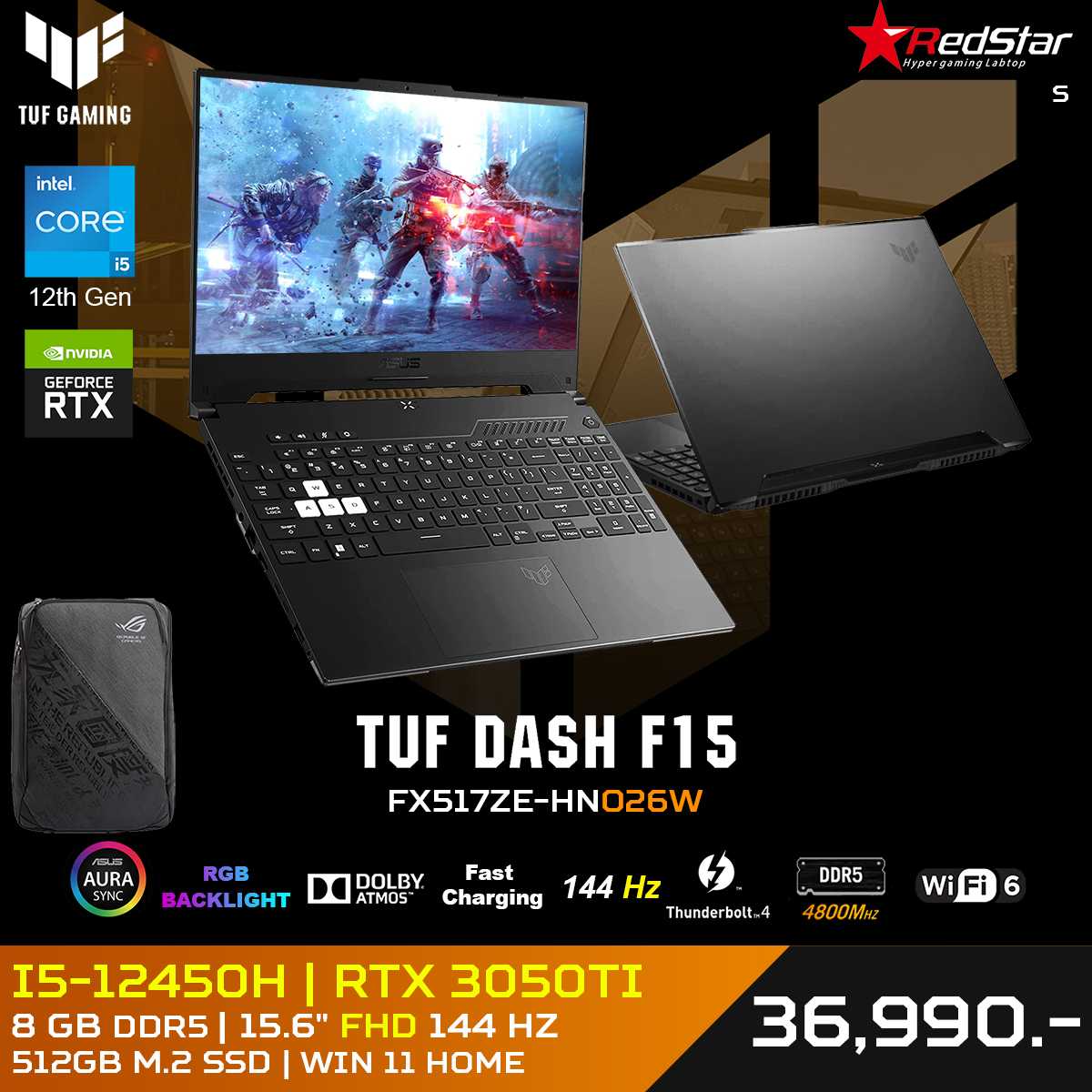 ASUS TUF DASH F15 FX517ZE-HN026W
