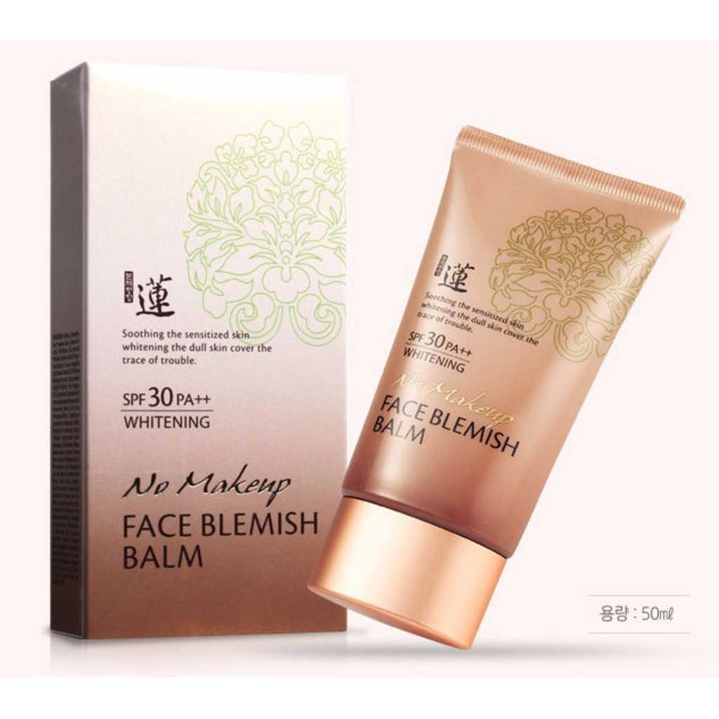 Welcos BB No Make Up Face Blemish Balm SPF30 PA++ 50ml. (หลอดน้ำตาล)