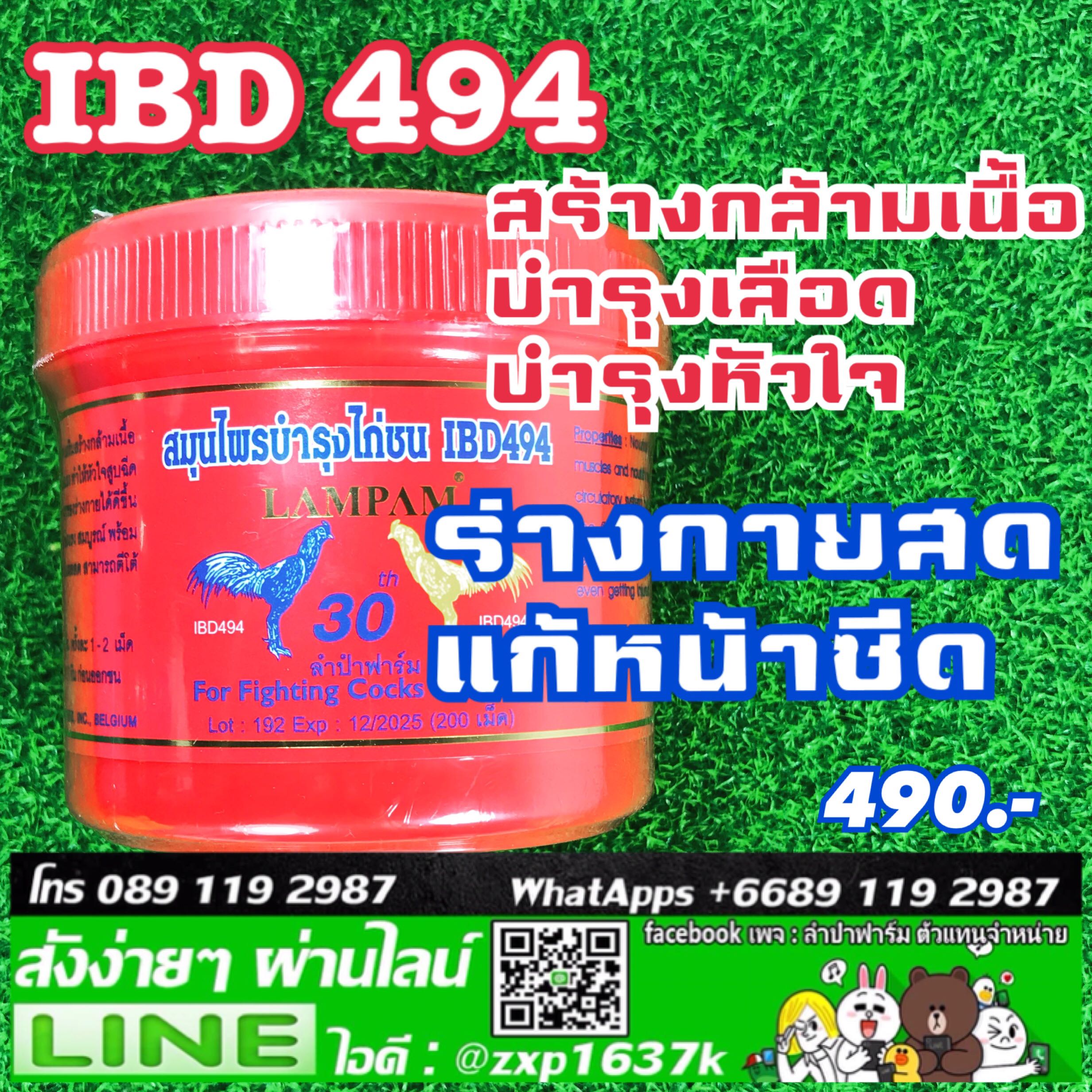 ไอบีดี 494 กระปุกใหญ่ 200 เม็ด