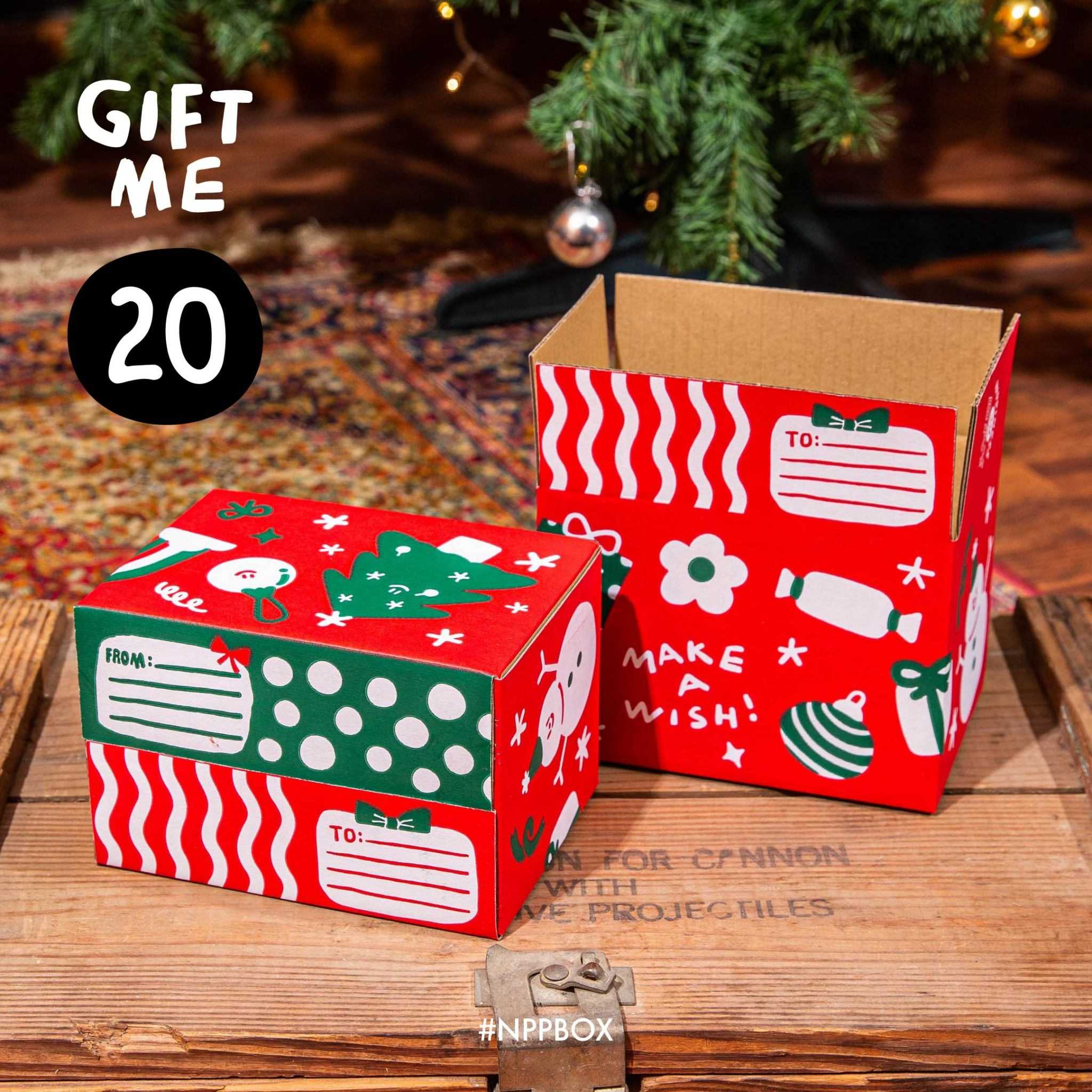 กล่องเทศกาลปีใหม่ ฝาชน Size 20 (20 ใบ)